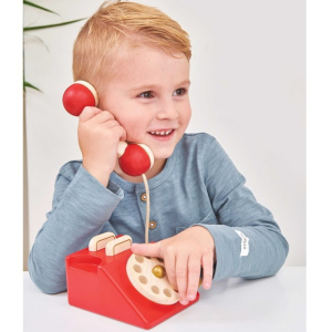 Telefon dětský - Dřevěný retro vintage (Le Toy Van)