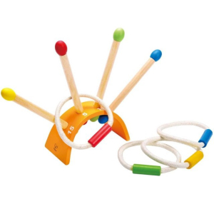 Hra s kroužky - Házení kroužků na cíl (Hape)