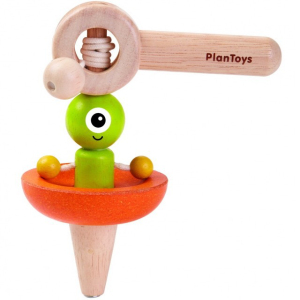 Dřevěná hračka - Káča létající talíř (PlanToys)