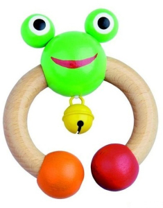 Chrastítko - Kroužek žabka s rolničkou (Detoa)