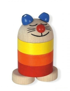 Skládačka s kroužky - Kočka (Detoa)