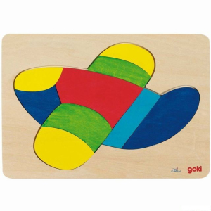 Puzzle v rámečku - Letadlo velké (Goki)