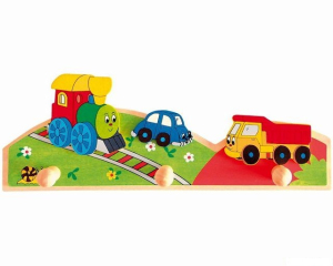 Věšák - Trojvěšák, Mašinka s auty (Woody)