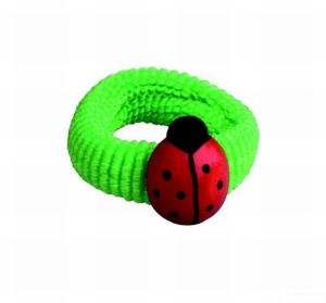 Dřevěná bižuterie - Vlasová gumička, Beruška (Detoa)