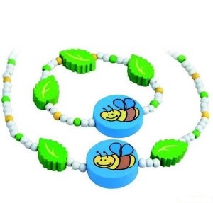 Dřevěná bižuterie - Sada, Brouček (Detoa)