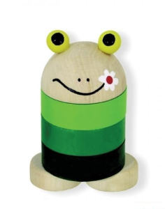Skládačka s kroužky - Žabka (Detoa)