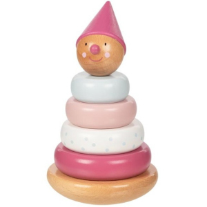 Skládačka s kroužky - Houpací panáček Lifestyle růžová (Goki)