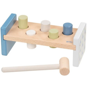 Zatloukačka - Lifestyle modrá dřevěná, 5 kolíků (Goki)