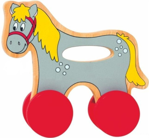 Zvířátko na kolečkách - Koník s držadlem (Woody)