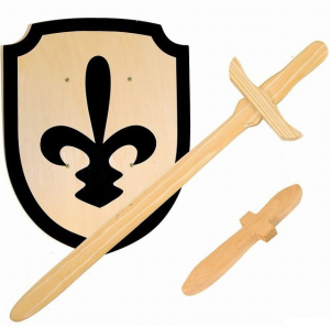 Rytíř - Štít, meč a dýka (Woody)