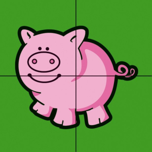 Kostky obrázkové 4ks - Moje první zvířátka (Teddies)
