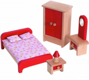 Nábytek pro panenky - Ložnice (Woody)