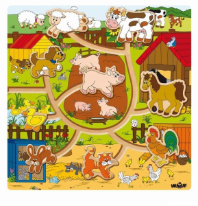 Motorický labyrint - Zvířátka na statku, Mašinka (Woody)