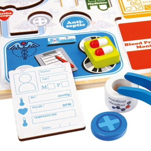 Puzzle na desce - 3D Puzzle Doktor, 15ks (Bino)