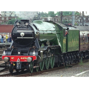 Vláčkodráha vláčky - Lokomotiva replika Flying Scotsman + 3 koleje (Bigjigs)