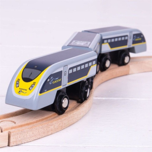 Vláčkodráha vláčky - Rychlík Eurostar E320 + 2 koleje (Bigjigs)