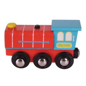 Vláčkodráha vláčky - Lokomotiva se zvukem (Bigjigs)