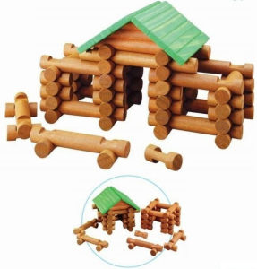 Stavebnice - Maxim srubová, 77ks