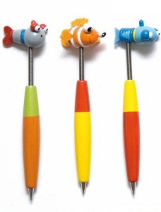 Psací potřeby - Propisky moře, Sada A (rybky), 3ks