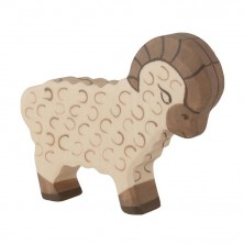 Holztiger - Dřevěné zvířátko, Ovce bílá beran