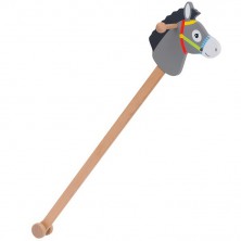 Koňská hlava na tyči - Dřevěný oslík Linus (Goki)
