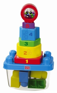 Mega Bloks - Kostky maxi, Věž v kyblíku, 13ks