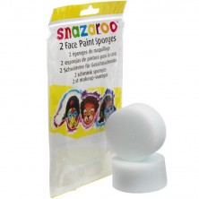 Snazaroo - Houbička bílá na obličejové barvy, 2ks