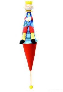 Loutka javajka - Král v kornoutu, 60cm