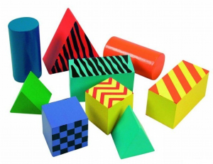 Kostky - Rainbow chrastící, 9ks (Woody)