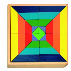 Mozaika - Kostky barevné, Hlavolam (Woody)