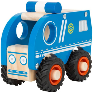 Auto - Policejní modré dřevěné (Small foot)