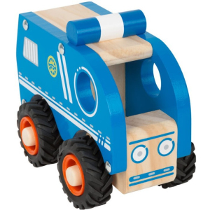 Auto - Policejní modré dřevěné (Small foot)