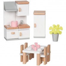 Nábytek pro panenky - Kuchyň moderní světlá (Goki)