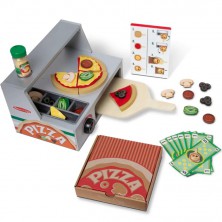 Prodejna - Pizza pult dřevěný s příslušenstvím (M&D)