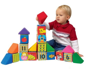 K’s Kids - Sada veselých látkových kostek, 20ks