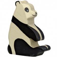 Holztiger - Dřevěné zvířátko, Medvěd Panda sedící