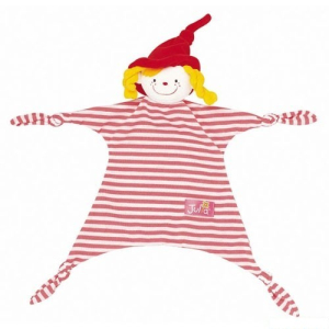 K’s Kids - Mazlík hadrový červeno-bílý, Holka