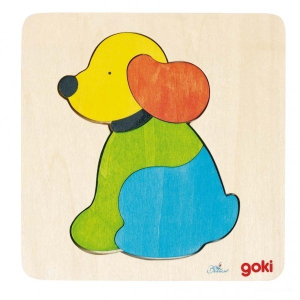 Puzzle v rámečku - Štěně (Goki)