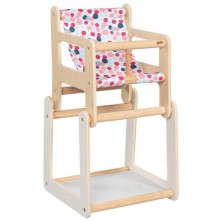 Židlička pro panenky - Multifunkční se stolečkem (Goki)