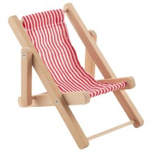 Nábytek pro panenky - Skládací plážová židle (Goki)