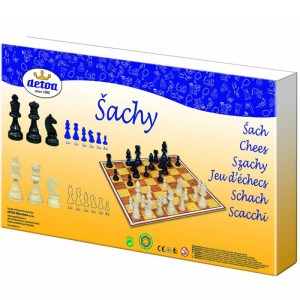 Šachy - Dřevěné Steuton v krabici (Detoa)