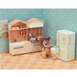 Sylvanian Families - Nábytek, Kuchyňská linka s ledničkou