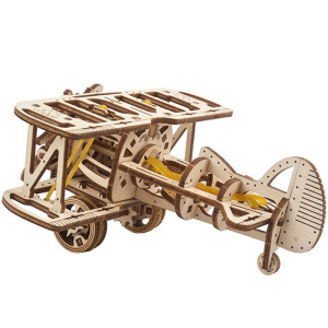 3D mechanický model - Mini, Letadlo Mini-Biplane (Ugears)