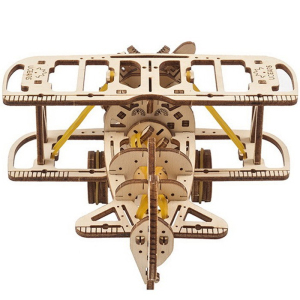 3D mechanický model - Mini, Letadlo Mini-Biplane (Ugears)