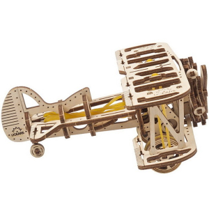 3D mechanický model - Mini, Letadlo Mini-Biplane (Ugears)