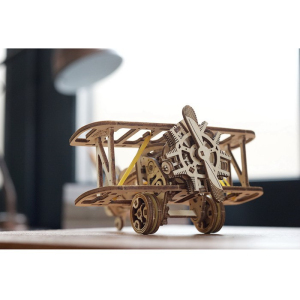 3D mechanický model - Mini, Letadlo Mini-Biplane (Ugears)