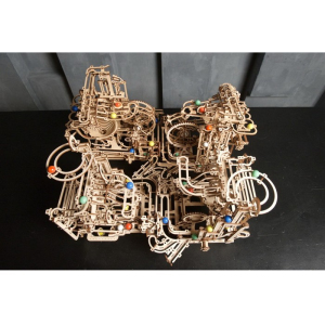 3D mechanický model - Kuličková dráha s víceúrovňovým zdvihem (Ugears)