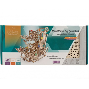 3D mechanický model - Kuličková dráha s víceúrovňovým zdvihem (Ugears)