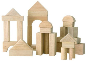 Kostky přírodní 30ks - MAXI velikost (Woody)