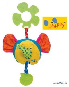 K’s Kids - Šťastný slon s úchytem na kočárek